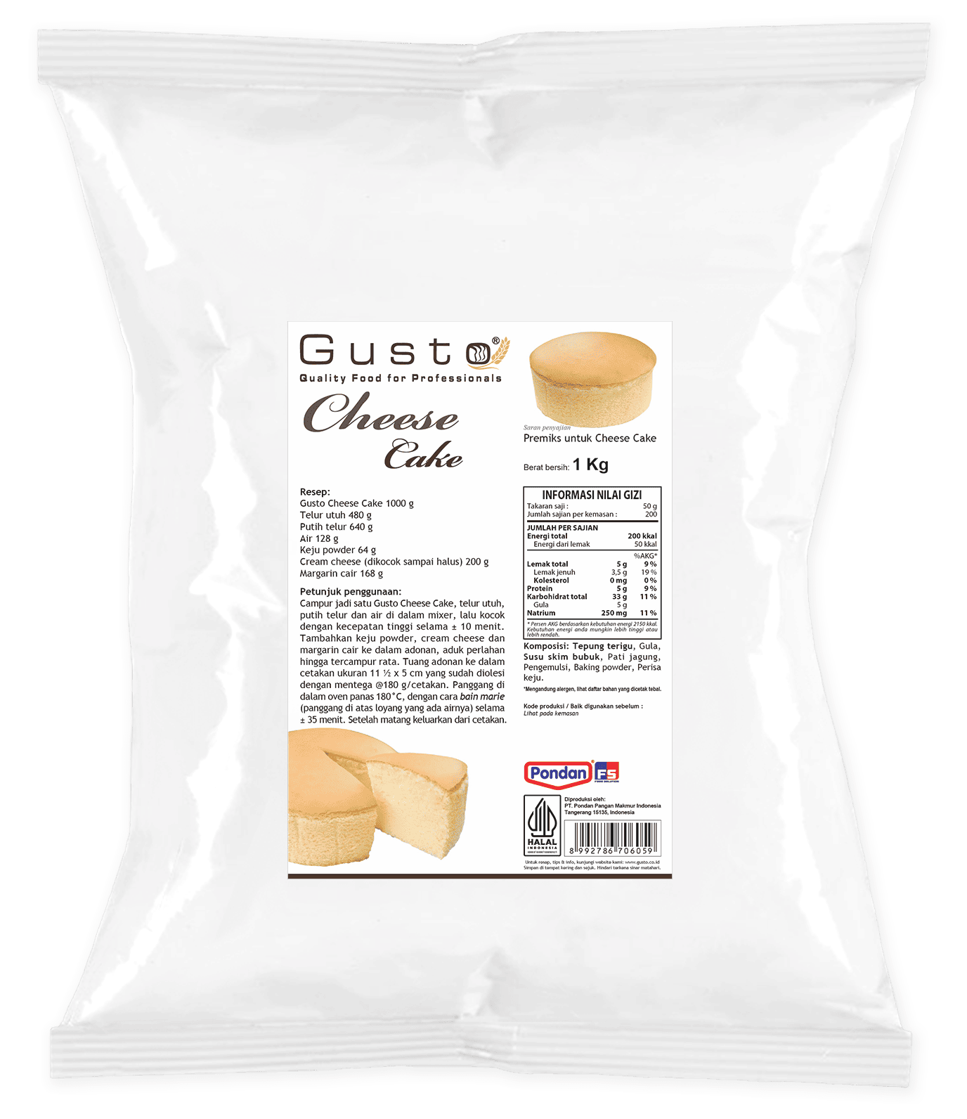 Gusto Cheese Cake 1 kg