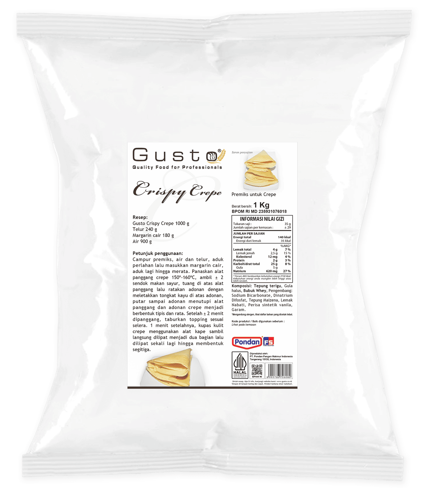 Gusto Crispy Crepe 1 kg